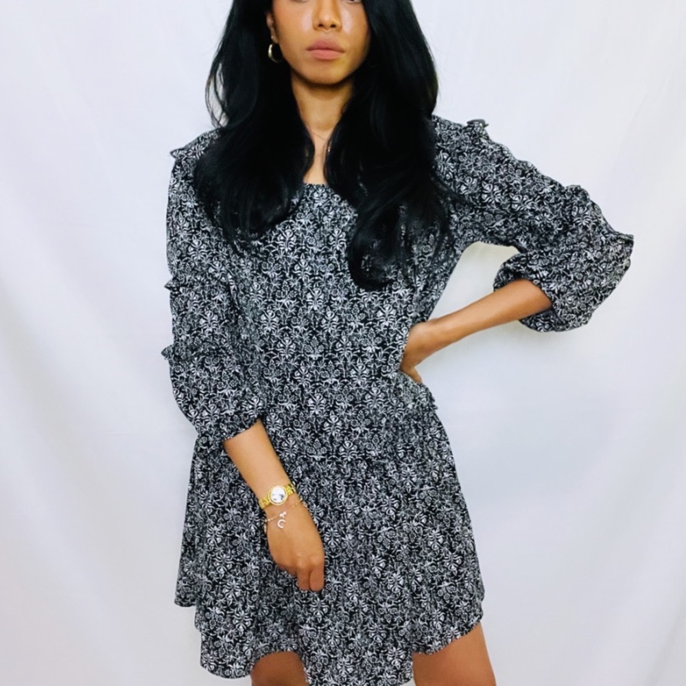 Max Studio | 1 Tier Cottagecore Peasant Mini Dress
